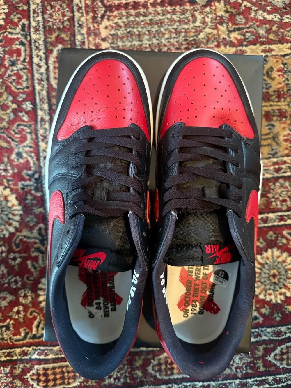 Jordan 1 Retro Low OG Banned -  Sneakers Black and Red
